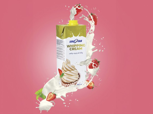 Whipping Cream design  Package tetra pack